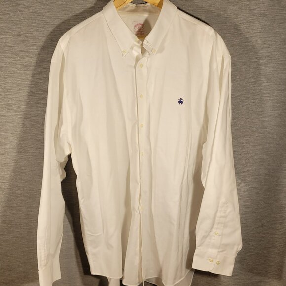 Men's Brooks Brothers 346 White Button-down shirt, size XXL - Picture 1 of 5